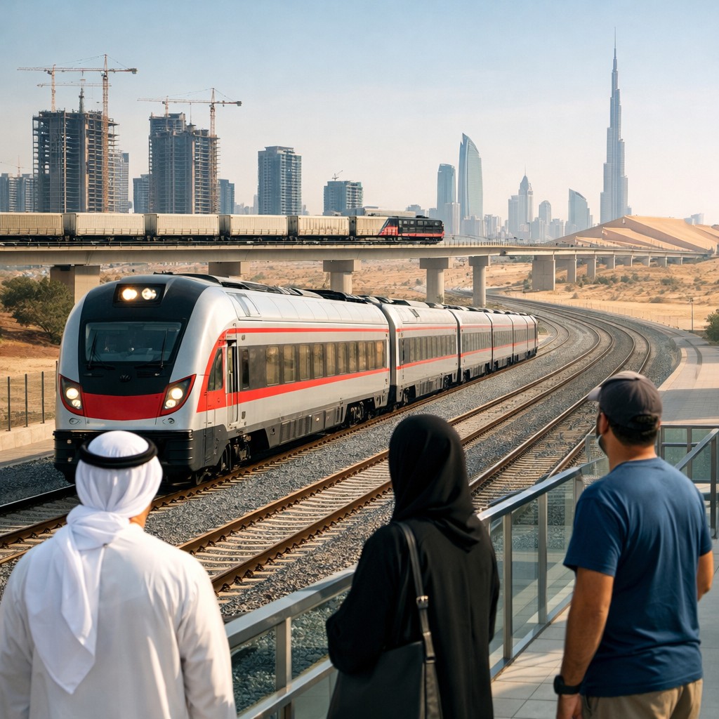 Etihad Rail Passenger Trains Expanding to New UAE City