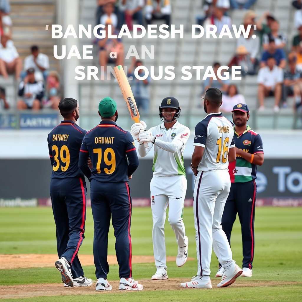 Bangladesh Draw UAE and Sri Lanka in Cricket Group Stage